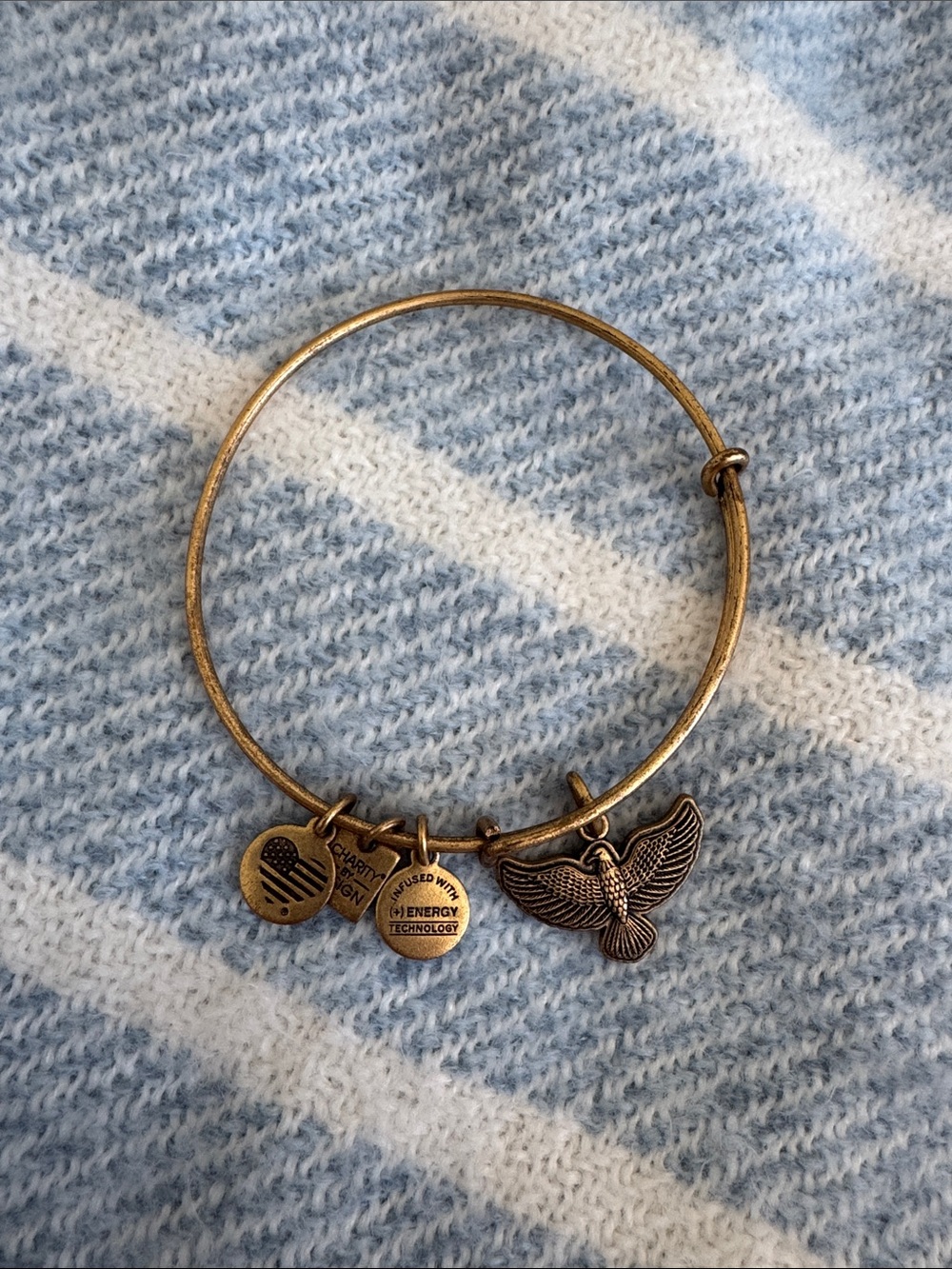 Alex and Ani Spirit of the Eagle expandable bangle (2015)